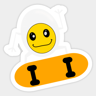 egg skateboard Sticker